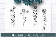 Hand Drawn Wildflower Line Bundle, an Illustration by Actual Pixel (Thumbnail 6 of 8)