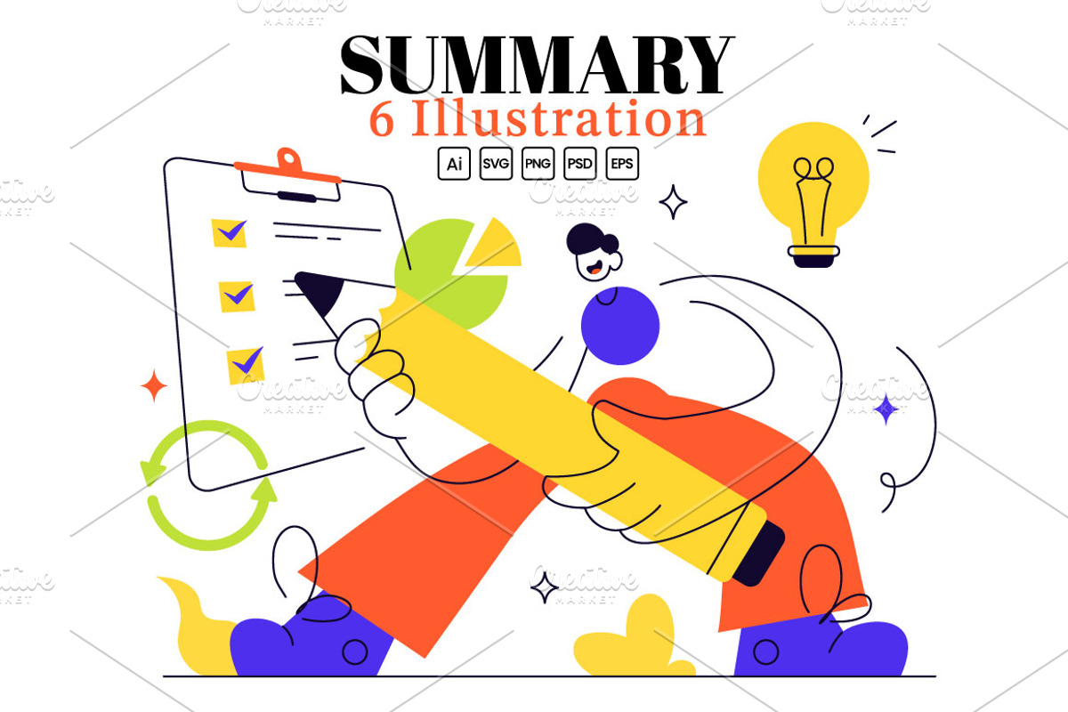 6 Summary Vector Illustration, a Technology Illustration by denayunebgt (Photo 1 of 3)