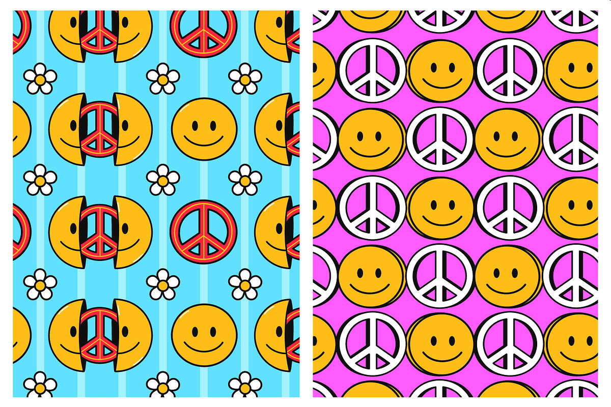 Psychedelic trippy pattern bundle, a Pattern Graphic by Slavko Kahovsky (Photo 7 of 7)