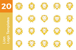 20 Logo Lion Templates Bundle