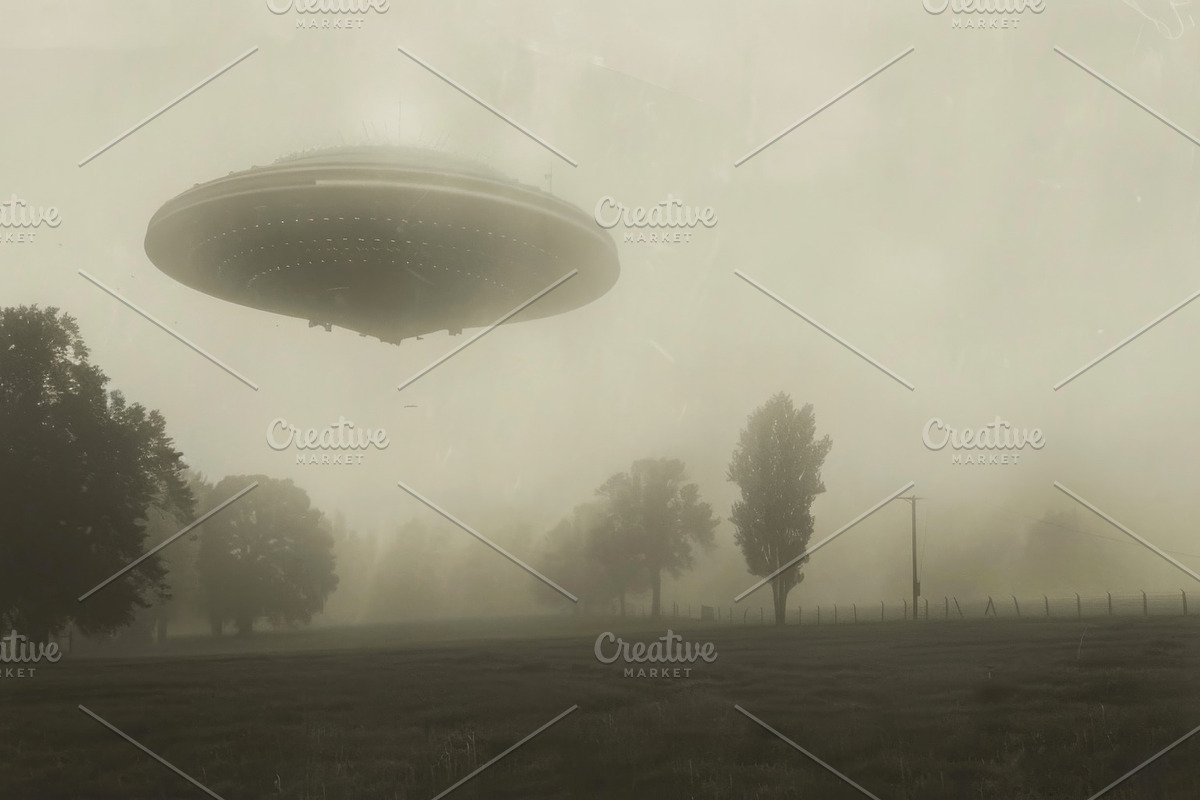 97 UFO objects flying in the sky, a Transportation Photo by Handmadefont (Photo 40 of 101)