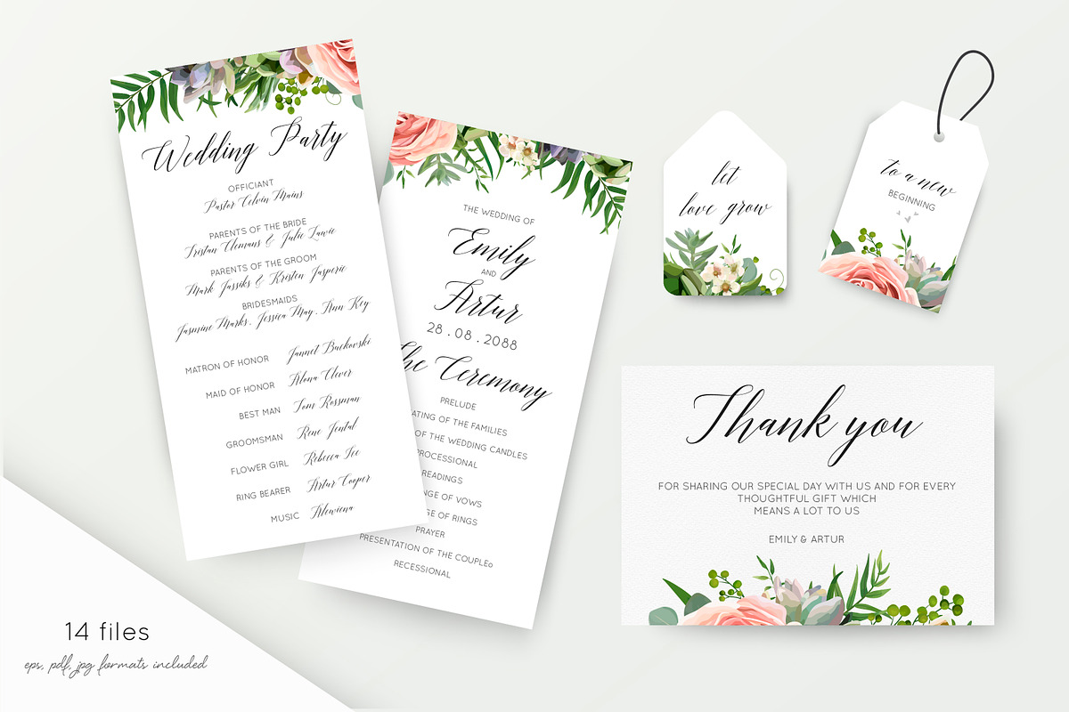 Wedding collection - Tropical, an Invitation Template by Alewiena (Photo 4 of 5)