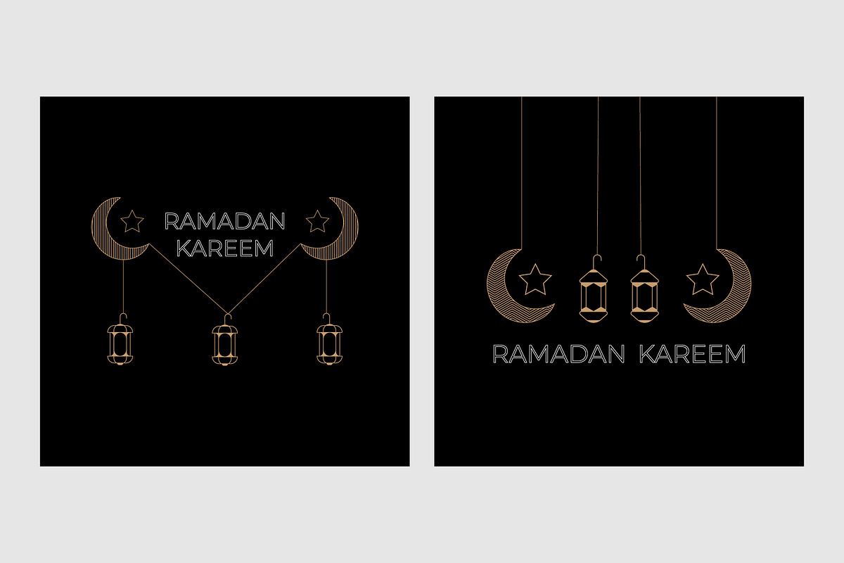 Ramadan Kareem greeting, a Decorative Illustration by Lakhan1998 (Photo 5 of 6)