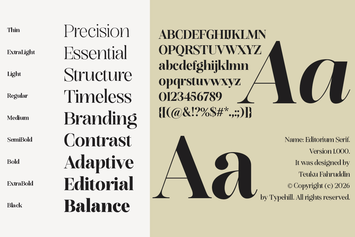 Editorium Serif, a Serif Font by Typehill (Photo 9 of 14)