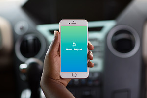 iPhone 7 Screen Mockup - Car