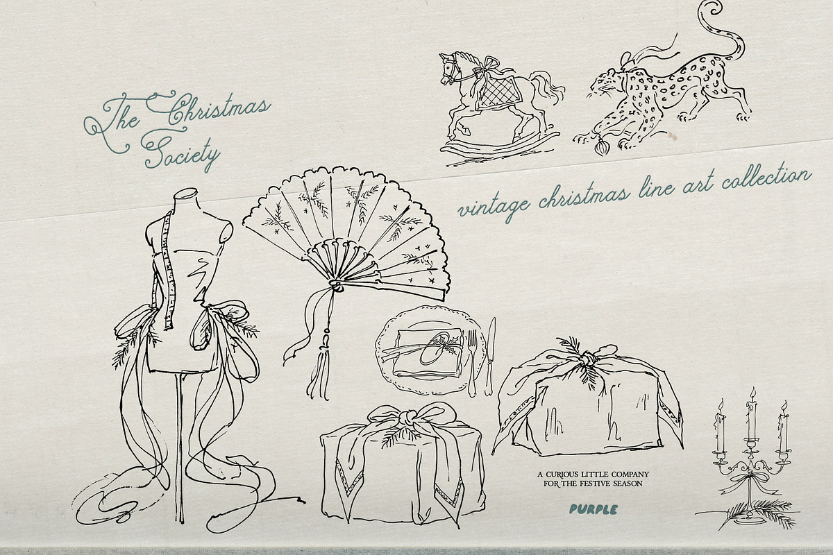 The Christmas Society: Line art, an Object Illustration by Purple (Photo 8 of 13)