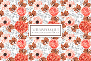 Watercolor Set Autumn Bouquet, a Decorative Illustration by ViktoriyaD (Thumbnail 10 of 10)