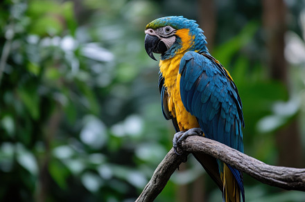 Colorful bird perched on branch in l, a Photo by Iftikhar Alam