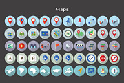 Map Navigation Vector Icons V2, a Duotone Icon by Jumbo Icons (Thumbnail 5 of 5)