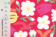 Bird and Daisy Seamless Pattern Set, a Pattern Graphic by Nansirins Studio (Thumbnail 7 of 9)
