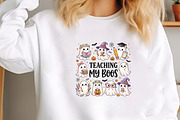 Teaching My Boos Halloween PNG, a Seasonal Illustration by CraftArtStudio (Thumbnail 3 of 4)