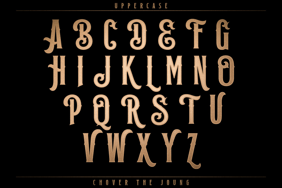 Chover the Joung, a Blackletter Font by senzana (Photo 4 of 7)