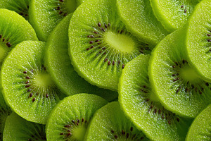 Sliced kiwi pieces together, a Photo by Beautiful things