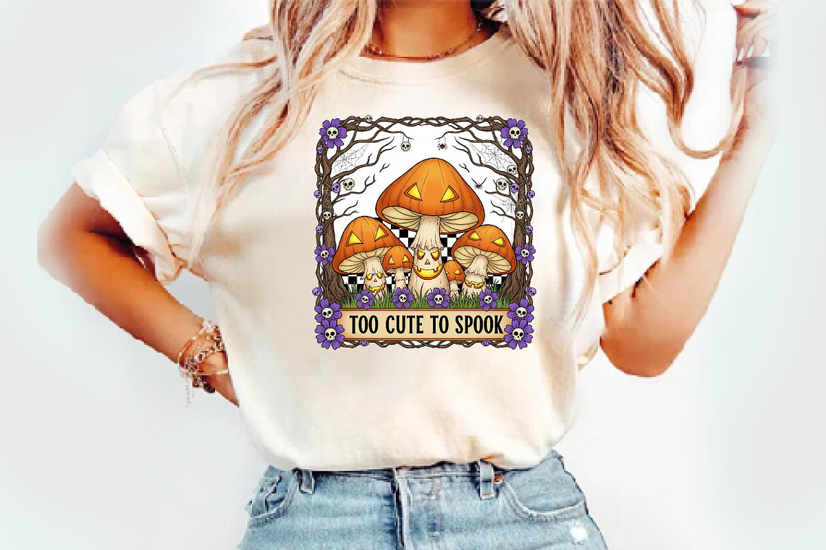 Too Cute to Spook PNG, an Illustration by Watercolor design (Photo 2 of 3)