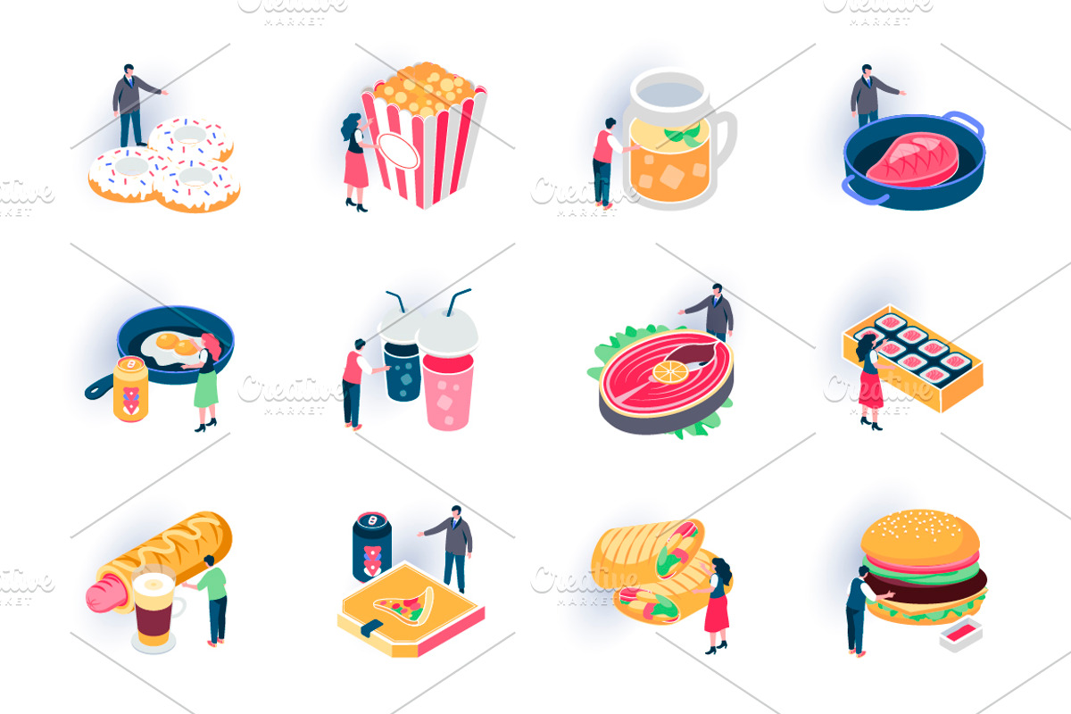 Unique Isometric Icons Pack, an Outline Icon by alexdndz (Photo 11 of 21)