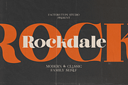 Rockdale, a Serif Font by FactoryType Studio (Thumbnail 1 of 10)