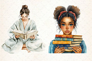 Book Lover Clipart, an Illustration by Libby Wishes (Thumbnail 3 of 5)