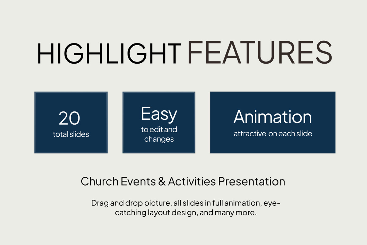 Church Events & Activities, a Presentation Template by Loin Studio (Photo 2 of 4)