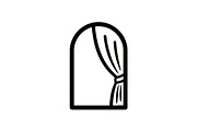Window Curtain Silhouette Bundle, an Illustration by Creativeshirt (Thumbnail 8 of 51)