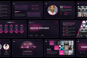 Creative Pitch Deck PowerPoint, a Presentation Template by Pulsecolor