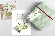 White peonies, a Decorative Illustration by Vasmila (Thumbnail 7 of 9)