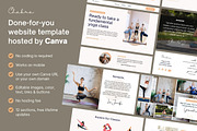 Yoga Class Canva Website Template, a Templates & Theme by Kindelight (Thumbnail 3 of 6)