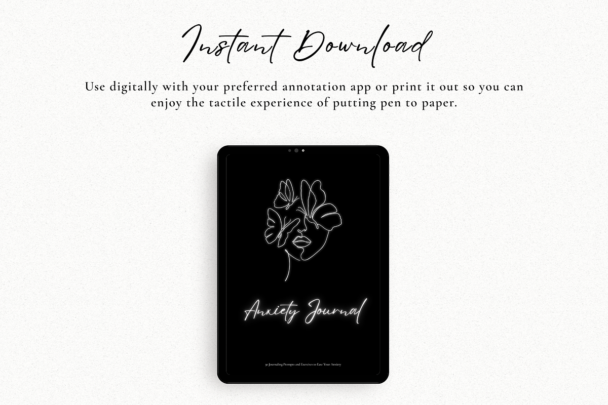 Anxiety Journal Printable, a Templates & Theme by The Chaos Project (Photo 4 of 4)