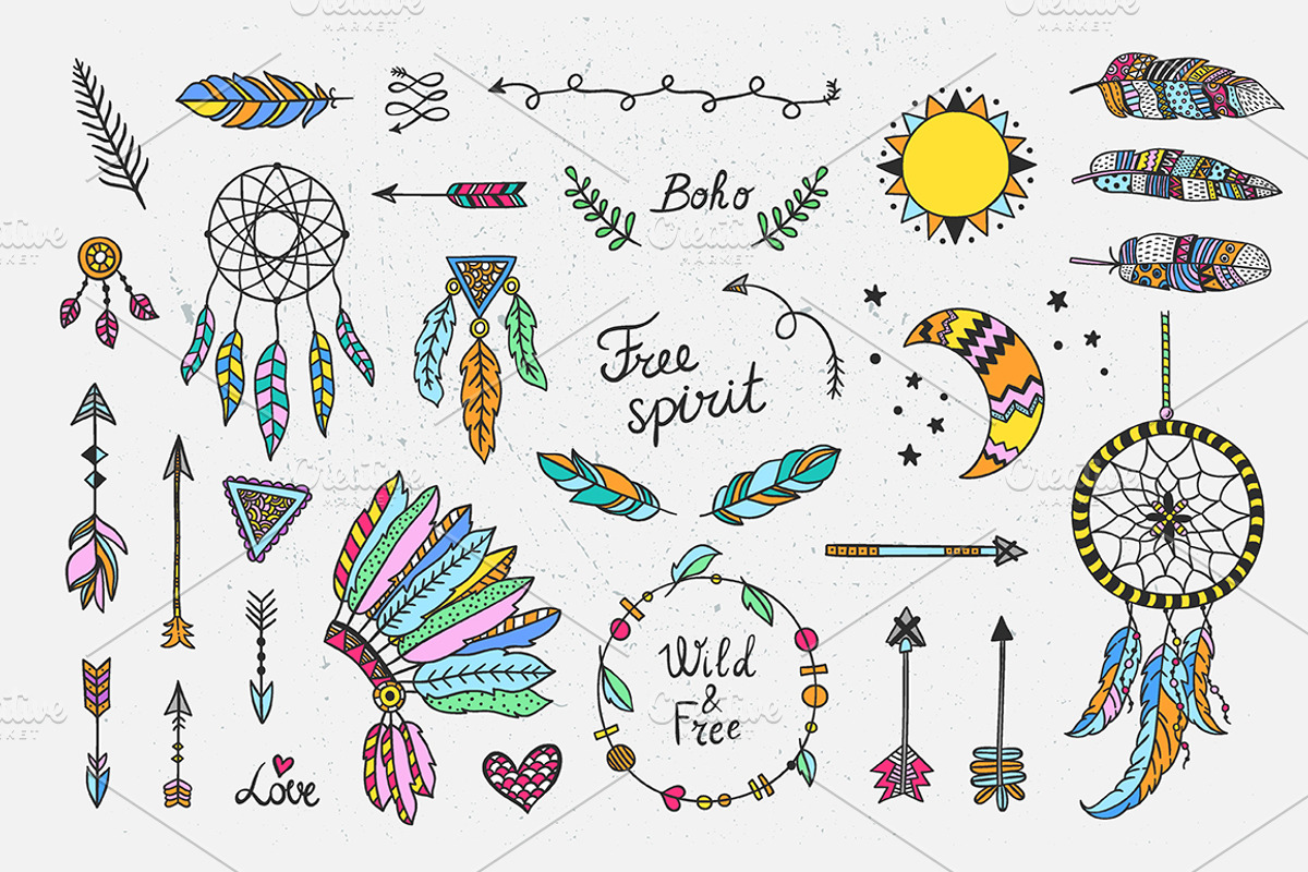 Boho Designs, an Illustration by Redchocolate (Photo 2 of 5)