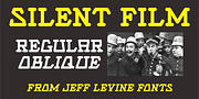 Silent Film JNL, a Serif Font by Jeff Levine Fonts (Thumbnail 1 of 5)