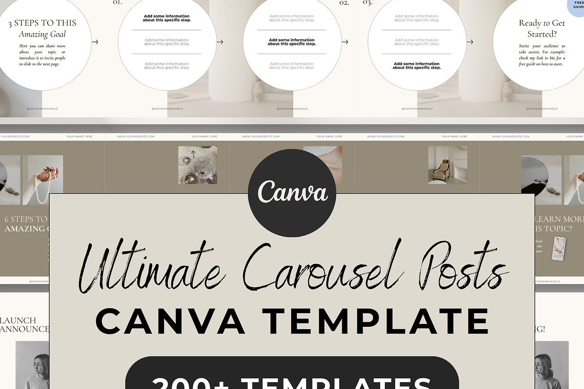Ultimate Carousel Posts Bundle, a Social Media Template by createwithsarina (Photo 1 of 5)
