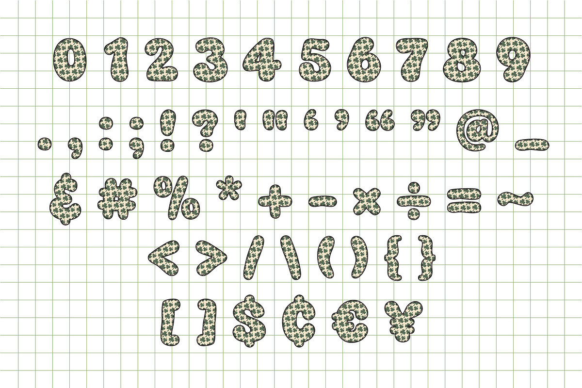 Fox Clover Color Font, a Symbol Font by Fox7 By Rattana (Photo 8 of 10)