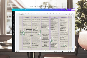 Restaurant Menu Canva