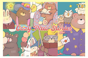 Cozy Paw Stories, an Animal Illustration by Anastasiya Klempach