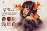 Watercolor & Ink Procreate Brushes, a Brush Add-On by BrushArchive (Thumbnail 6 of 16)
