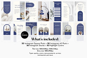 Blue Instagram Post & Story Template, a Social Media Template by Studio DigiCraft (Thumbnail 2 of 7)
