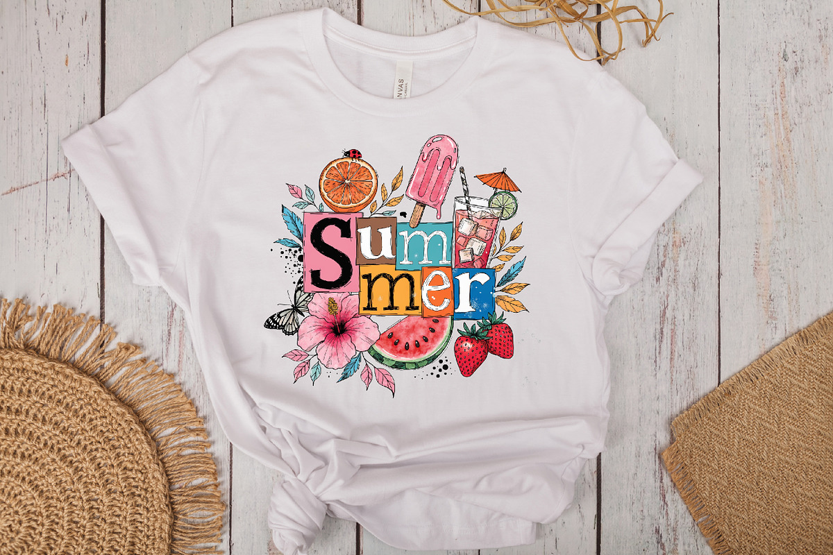 Summer Collage Vacation PNG, an Illustration by CraftArtStudio (Photo 3 of 4)
