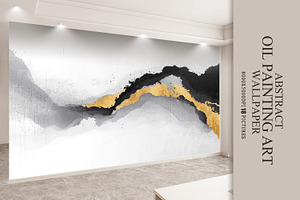 Abstract landscape art wallpaper