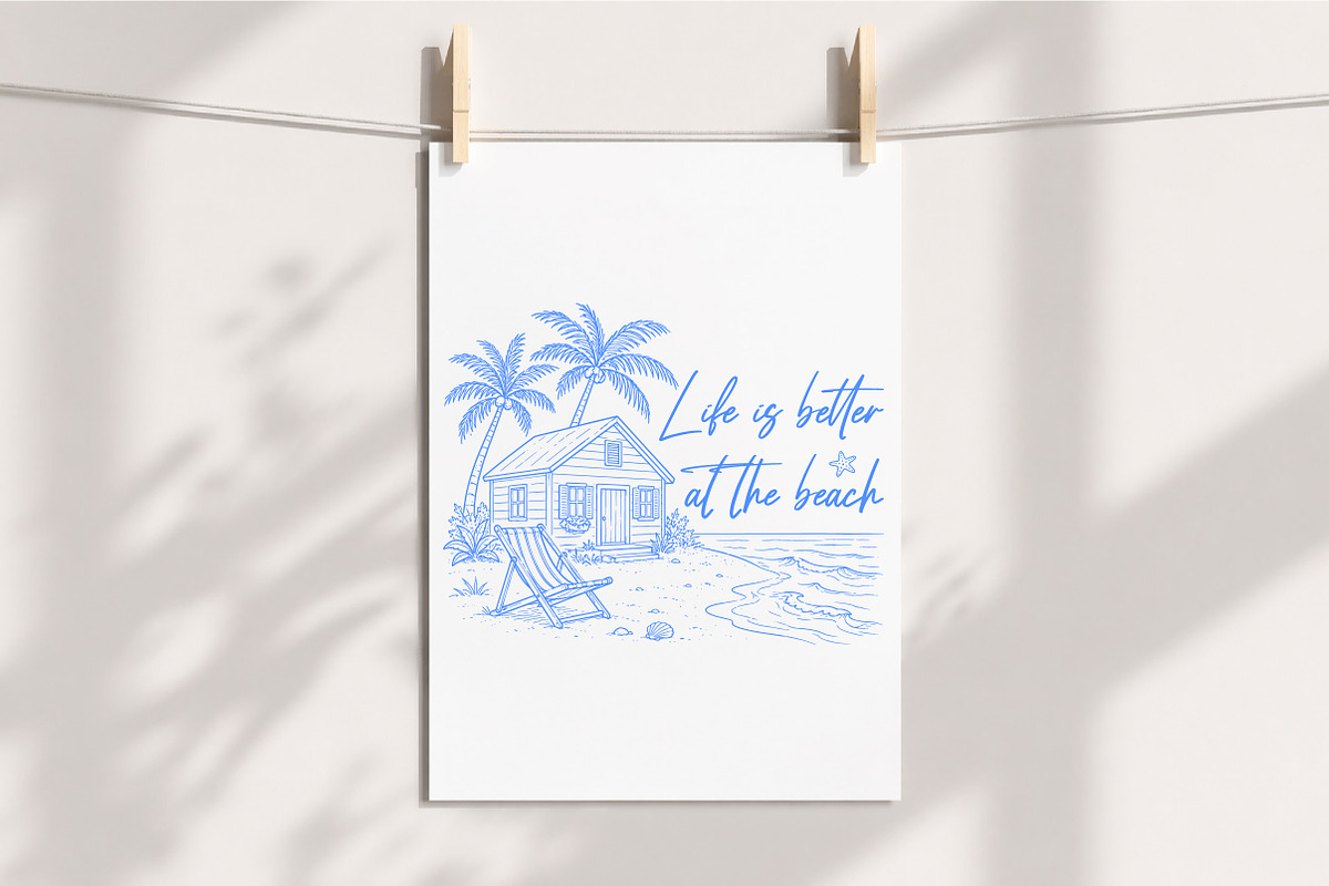 Life Is Better At The Beach Png, a Seasonal Illustration by Libby Wishes (Photo 4 of 5)