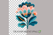 Abstract Boho Flowers Clipart Bundle, a Decorative Illustration by Nicole Branger Art (Thumbnail 2 of 20)