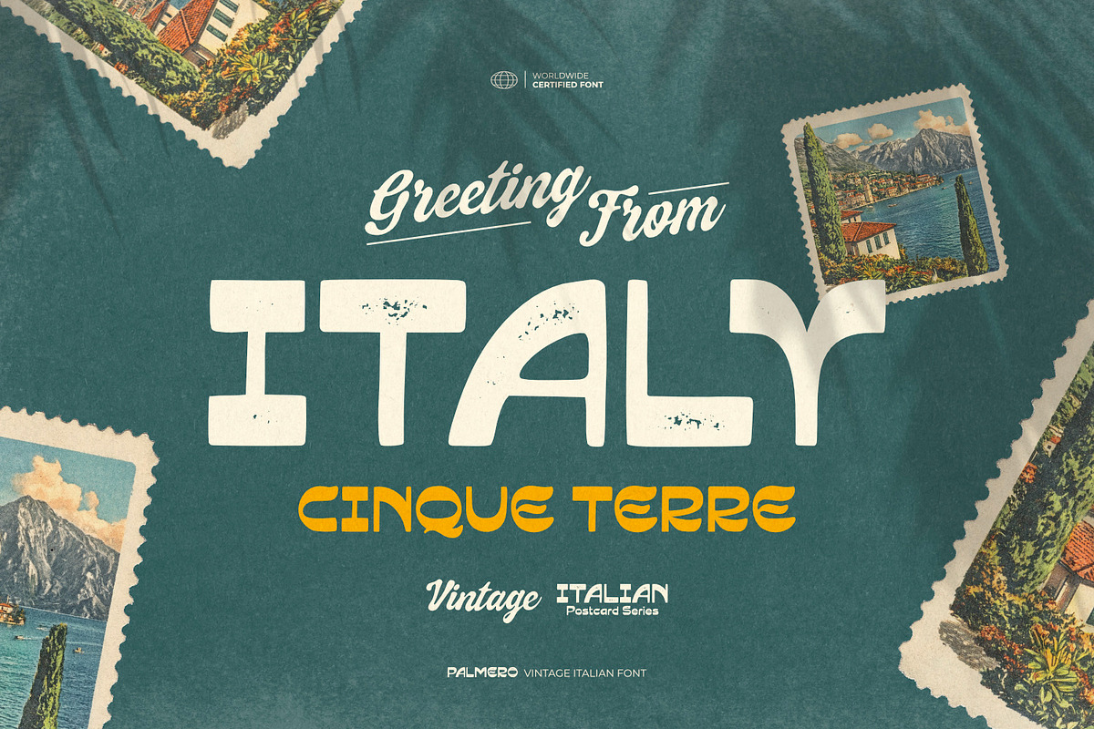Palmero - Vintage Italian Font, a Sans Serif Font by ikiiko (Photo 3 of 7)