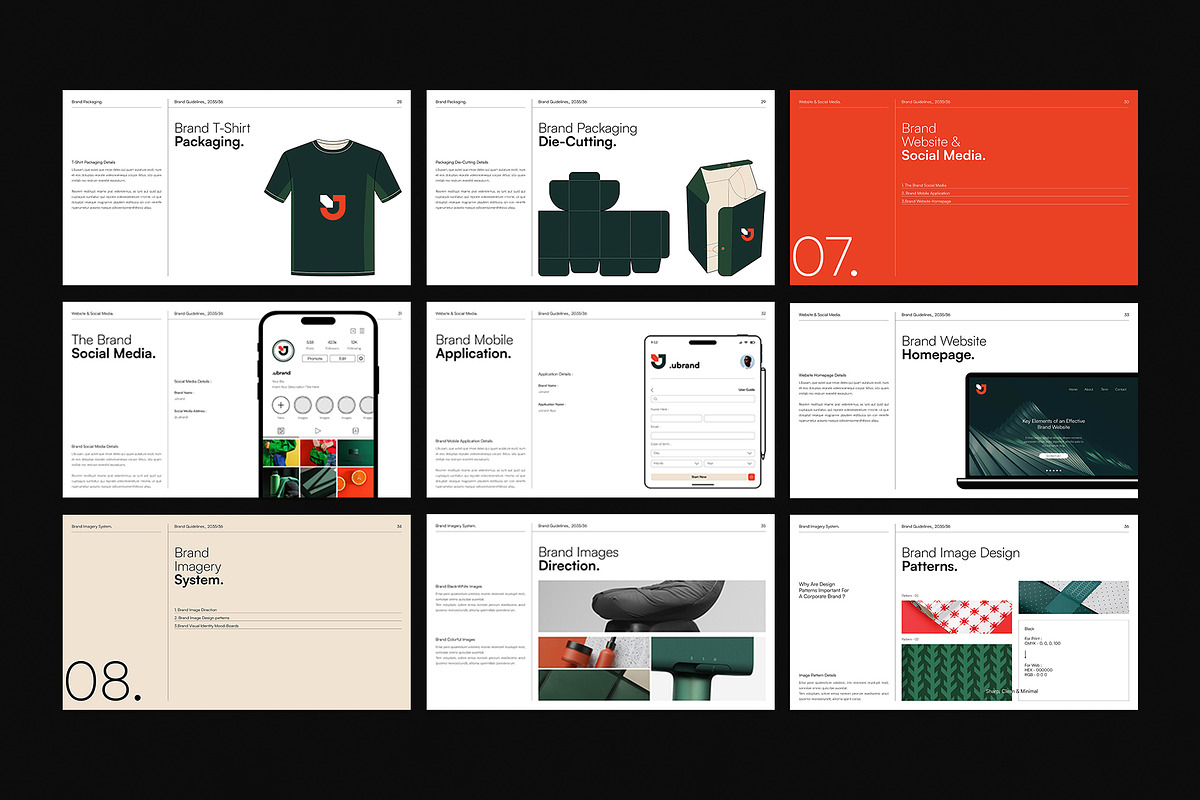 Brand Guidelines Presentation Layout, a Presentation Template by DesignCrest (Photo 19 of 21)