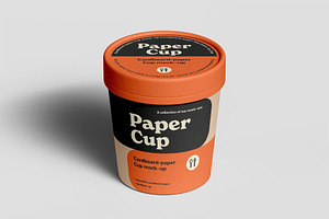 Cardboard Cup Mockup