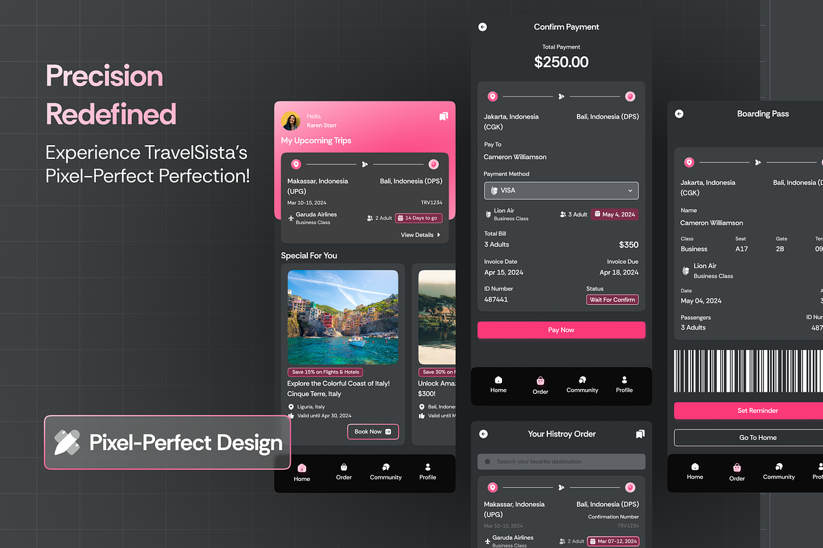 Travel Sista - Travel App UI Kits, an UI Kit Template by Semusim Visual (Photo 8 of 8)