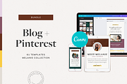 Melanie Blog/Pinterest Templates, a Social Media Template by The Canva Template Shop (Thumbnail 1 of 8)
