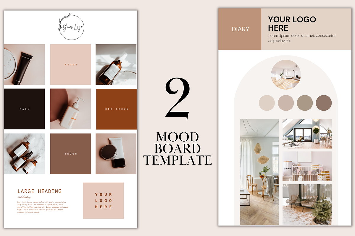 Modest Brand & Mood Board Templates, a Social Media Template by Daily Creative (Photo 6 of 7)