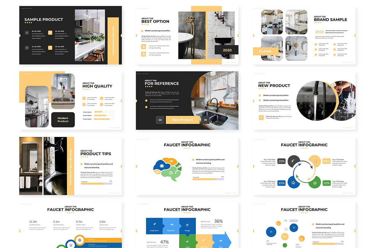 Modern - Google Slides Template, a Presentation Template by AQR Studio