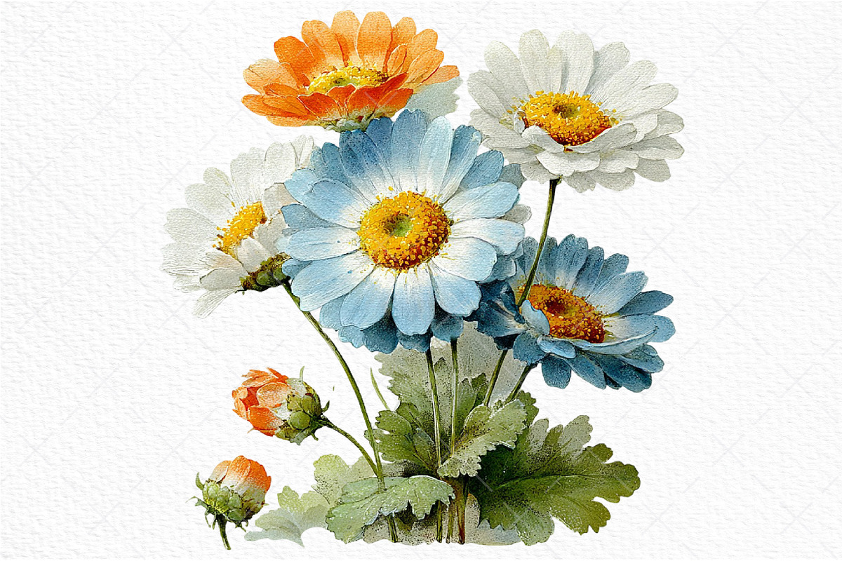 Watercolor Spring Wildflowers Png, an Illustration by Craft Nest (Photo 11 of 11)