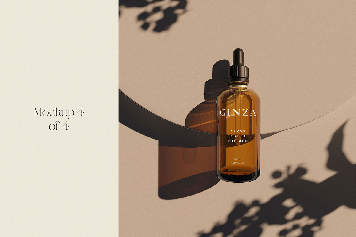Ginza || Cosmetic Bottle Mockups, a Packaging Mockup by JafarNation (Photo 5 of 6)