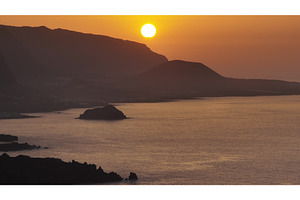 Sun setting over Tenerife, Canary, a Nature Photo by Goinyk