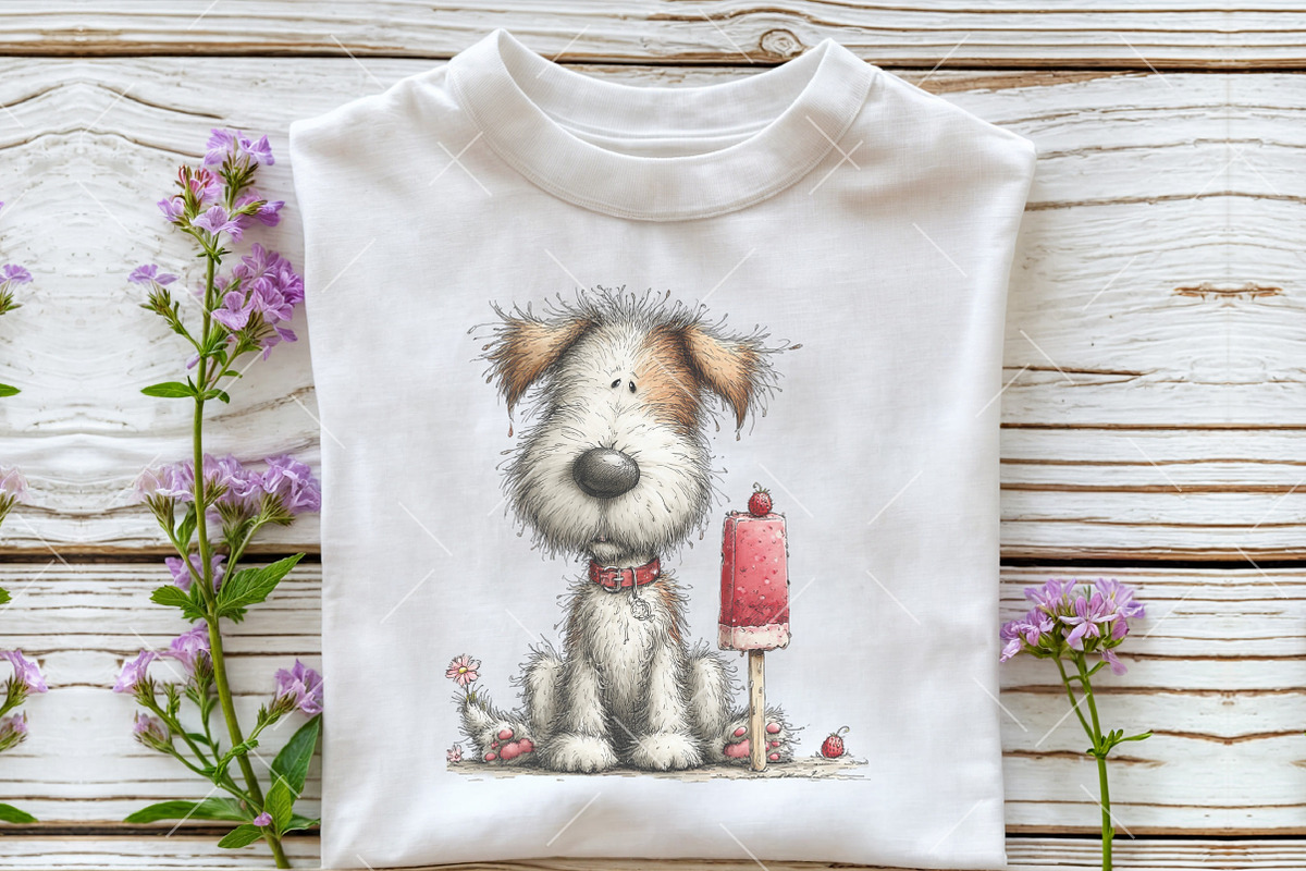 Whimsical Summer Dog Clipart, an Illustration by OK Design (Photo 4 of 6)